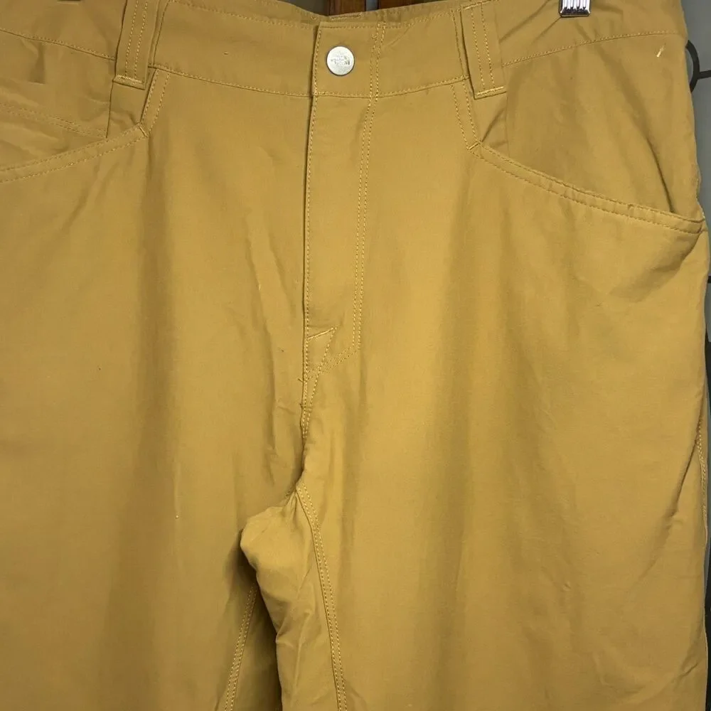 The North Face Retrac Pants Dijon Brown Hiking Stretch NF0A33JT Men's Size 32